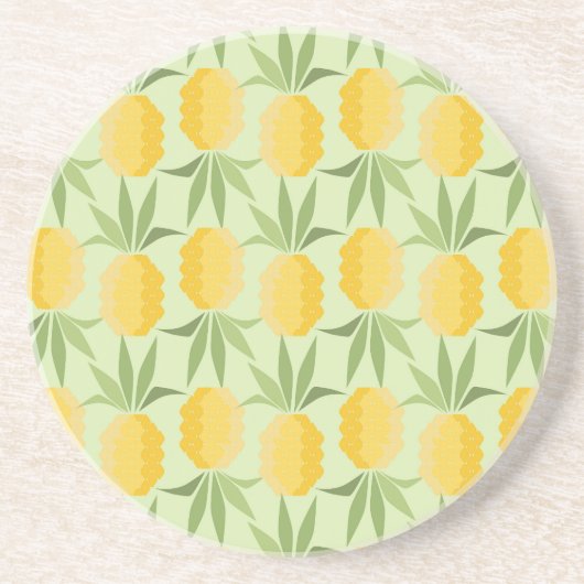 Dessous De Verre En Grès Rétros ananas (Devant)
