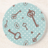 Dessous De Verre En Grès Rétros clés de Valentine (Devant)