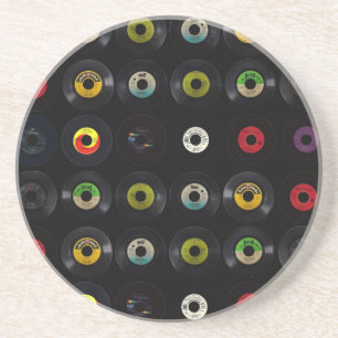 Dessous De Verre En Grès Rétros disques vintages du vinyle 45