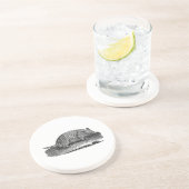 Dessous De Verre En Grès Rétros tatous d'antiquité de tatou de 1800s (Côté)