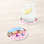 Dessous De Verre En Grès Retroville Sock Hop (Côté)