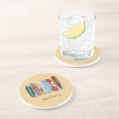 Dessous De Verre En Grès Réunion du Conseil Sable Beige (Côté)