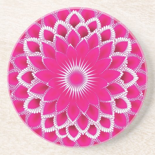 Dessous De Verre En Grès Rêve framboise (Devant)