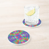 Dessous De Verre En Grès Revenir aux Sixies, une Abstraite (Côté)