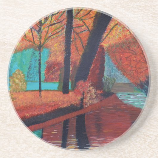 Dessous De Verre En Grès Rêves d'automne (Devant)