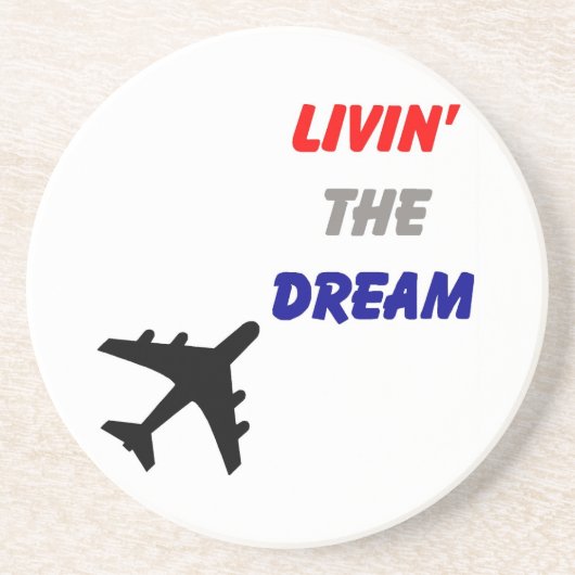 Dessous De Verre En Grès Rêves marchants d'avion (Devant)