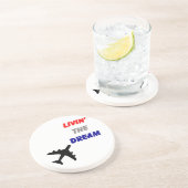 Dessous De Verre En Grès Rêves marchants d'avion (Côté)