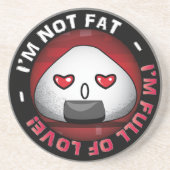 Dessous De Verre En Grès Riceball japonais drôle (Devant)