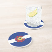 Dessous De Verre En Grès Ride Colorado (Bicycle Cassette) (Côté)