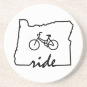 Dessous De Verre En Grès Ride Oregon (Cyclisme) (Devant)