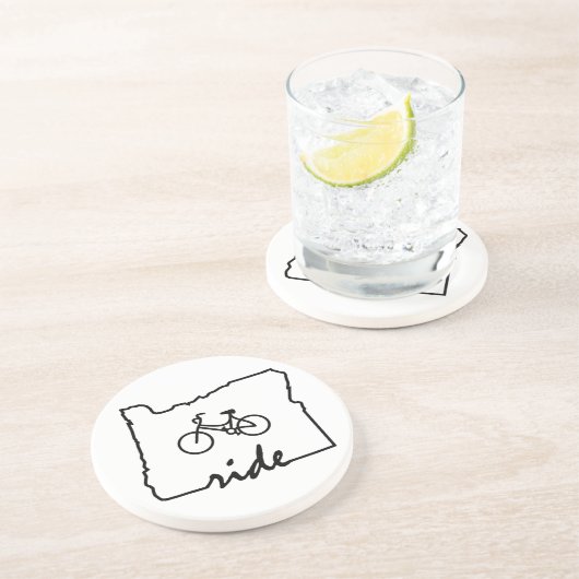 Dessous De Verre En Grès Ride Oregon (Cyclisme) (Côté)