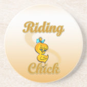 Dessous De Verre En Grès Riding Chick (Devant)