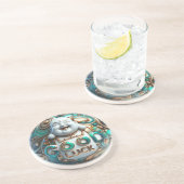Dessous De Verre En Grès Rire "Bouddha" (Côté)