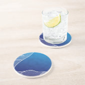 Dessous De Verre En Grès rivière bleue (Côté)