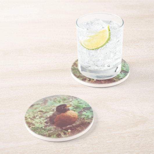 Dessous De Verre En Grès Robin (Côté)