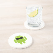 Dessous De Verre En Grès Robot Androïde Formel Bow (Côté)