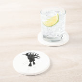 Dessous De Verre En Grès Robot volant noir (Côté)