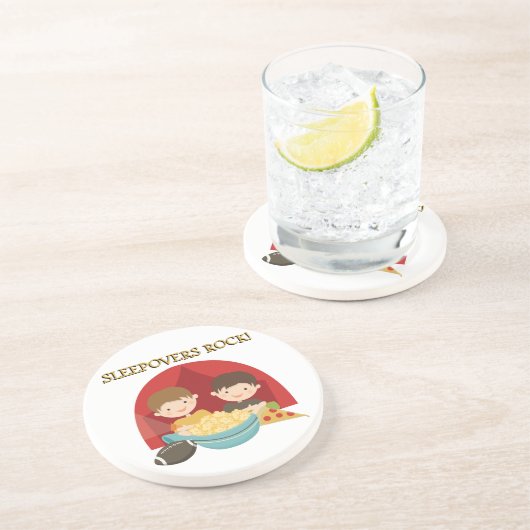 Dessous De Verre En Grès Roche de Sleepovers (Côté)