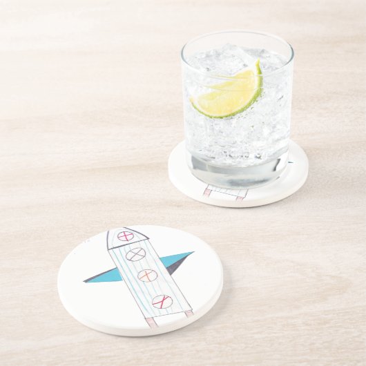 DESSOUS DE VERRE EN GRÈS ROCHER (Côté)