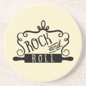 Dessous De Verre En Grès Rock et Roll (Devant)
