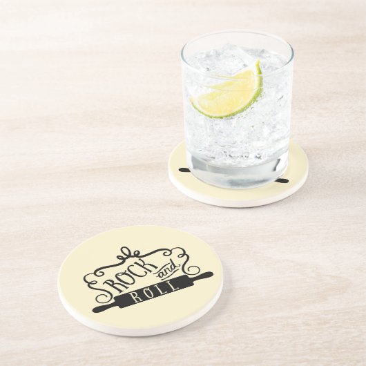 Dessous De Verre En Grès Rock et Roll (Côté)