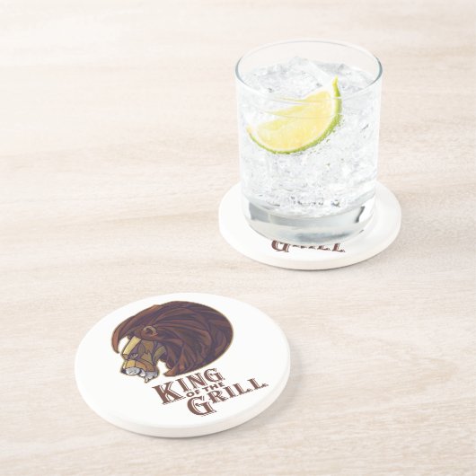 Dessous De Verre En Grès Roi du Grill (Côté)