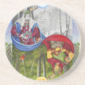 Dessous De Verre En Grès Roi Saint / Roi Chêne (Devant)