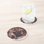 Dessous De Verre En Grès Rond final (Côté)