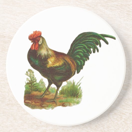 Dessous De Verre En Grès Rooster (Devant)