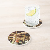 Dessous De Verre En Grès Rooster du carrousel rétro (Côté)