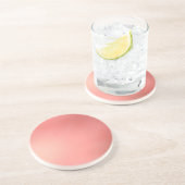 Dessous De Verre En Grès Rose (Côté)