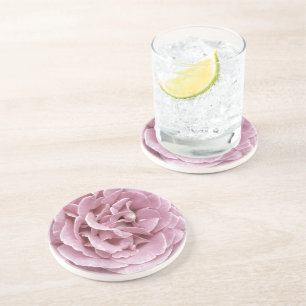 Dessous de verre en grès rose