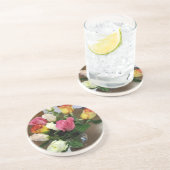 Dessous De Verre En Grès Rose (Côté)