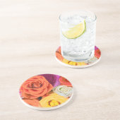 Dessous De Verre En Grès Rose (Côté)