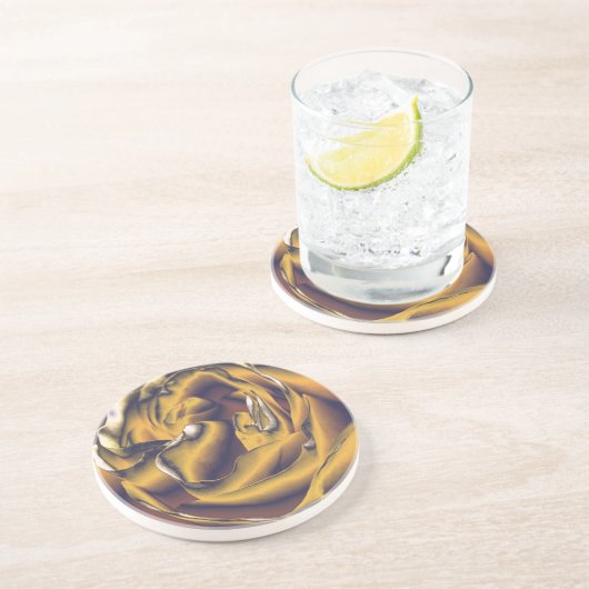 DESSOUS DE VERRE EN GRÈS ROSE (Côté)