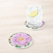 Dessous De Verre En Grès Rose (Côté)