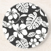 Dessous de verre en grès ROSE BIKINI (NOIR/BLANC) (Devant)