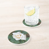 Dessous De Verre En Grès rose blanche (Côté)