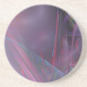 Dessous De Verre En Grès Rose chaud et froid (Devant)