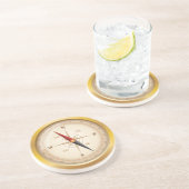 Dessous De Verre En Grès Rose de boussole d'OPUS (Côté)