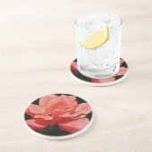 Dessous De Verre En Grès rose de pêche et détritus (Côté)