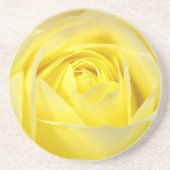 Dessous De Verre En Grès Rose jaune (Devant)