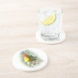 Dessous De Verre En Grès rose jaune