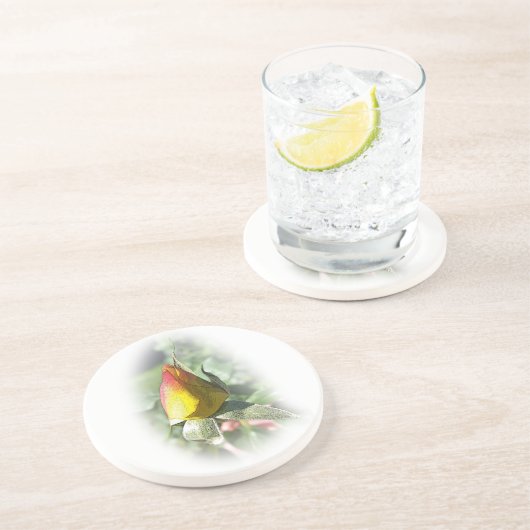 Dessous De Verre En Grès rose jaune (Côté)