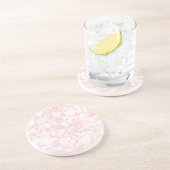 Dessous De Verre En Grès rose marbre (Côté)