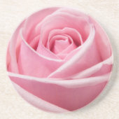 Dessous De Verre En Grès Rose Pâle Douce (Devant)