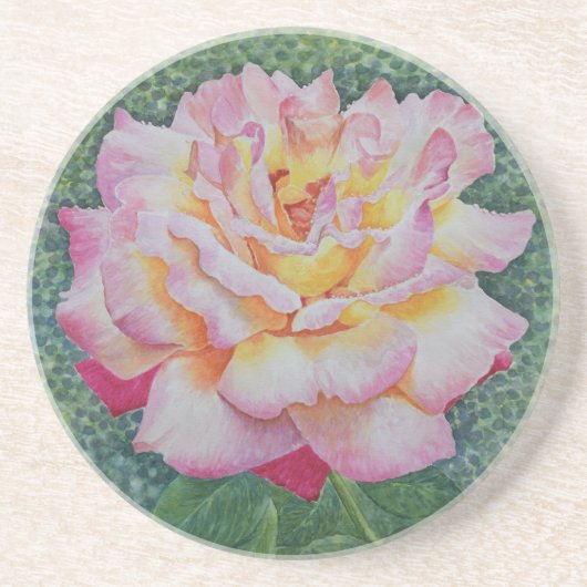 Dessous De Verre En Grès Rose rose au printemps (Devant)