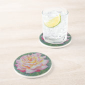 Dessous De Verre En Grès Rose rose au printemps (Côté)