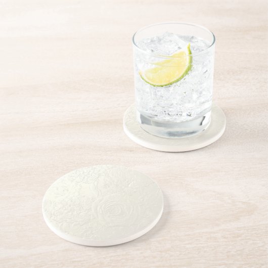 Dessous De Verre En Grès Rose subtil (Côté)