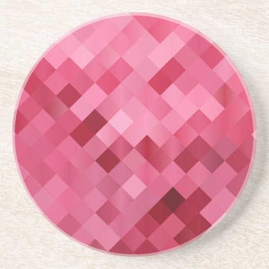 Dessous De Verre En Grès Rose vif (Devant)